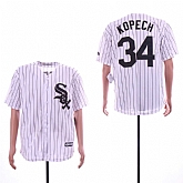 White Sox 34 Michael Kopech White Cool Base Jersey Sguo,baseball caps,new era cap wholesale,wholesale hats